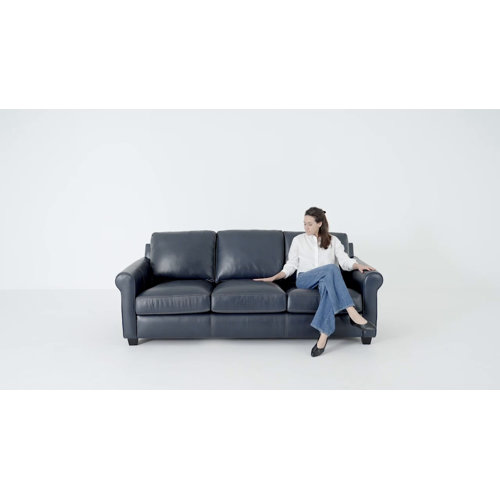 Cataldo 86'' Genuine Leather Sofa & Reviews | Birch Lane Cataldo 86'' Genuine Leather Sofa & Reviews | Birch Lane